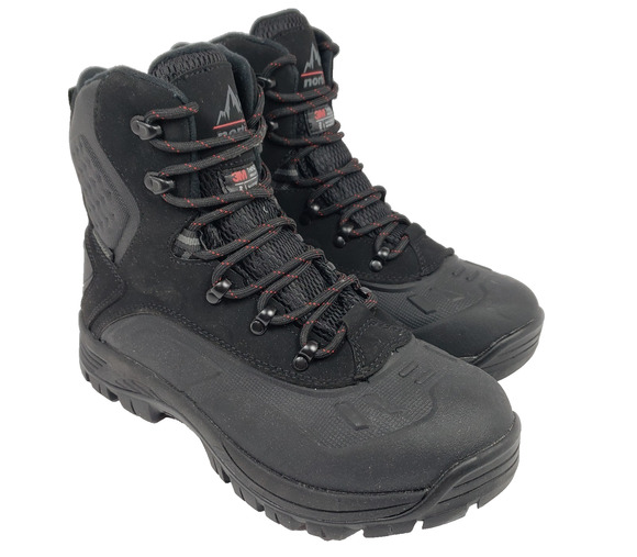 Nortiv 8 Mens Sz 7 Black 3M Thinsulate Waterproof Tactical Outdoors Snow Boots